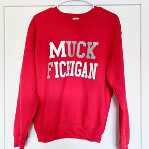 NWOT: S Ohio State Muck Fichigan Crew Sweatshirt